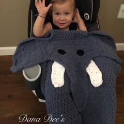 Baby Elephant Car Seat Blanket Pattern - thumbnail 4