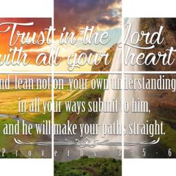 Proverbs 35-6 #37 Niv Trust in The Lord Bible Verse Canvas - Christian Scripture Religious Wall Art Home Decor Paintings - thumbnail 3