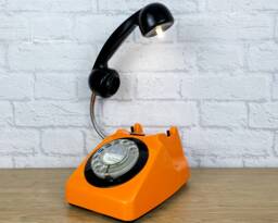 Orange Black Lamp, Nostalgic Desk Lamp