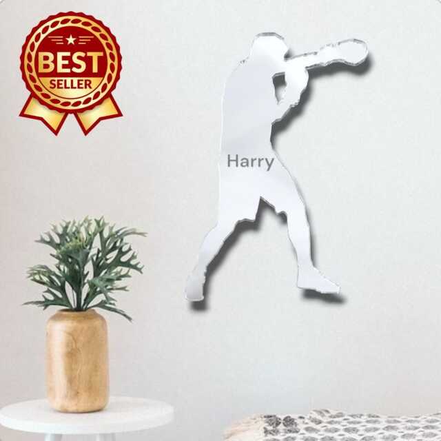 Boxer Acrylic Mirror Wall Art Engraved Gym Decor - image 1