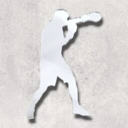 Boxer Acrylic Mirror Wall Art Engraved Gym Decor - thumbnail 3