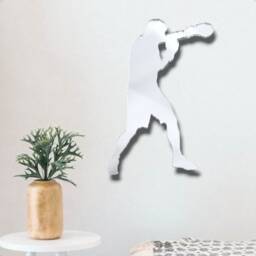 Boxer Acrylic Mirror Wall Art Engraved Gym Decor - thumbnail 2