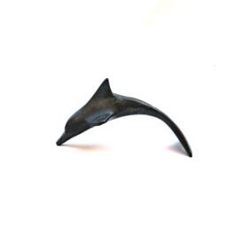 Greek Bronze Animal Dolphin, Metal Sculpture Dolphin - thumbnail 2