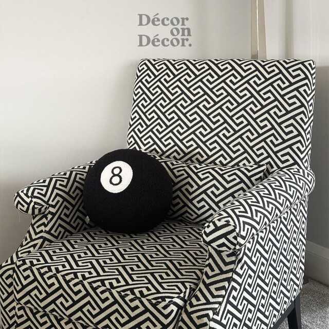 Handmade 8 Ball Sphere Pillow Tufted Snooker Decor Cushion - image 1