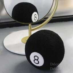 Handmade 8 Ball Sphere Pillow Tufted Snooker Decor Cushion - thumbnail 3