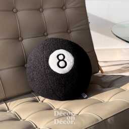 Handmade 8 Ball Sphere Pillow Tufted Snooker Decor Cushion - thumbnail 2