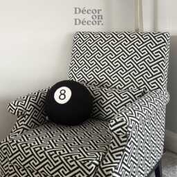 Handmade 8 Ball Sphere Pillow Tufted Snooker Decor Cushion - thumbnail 1