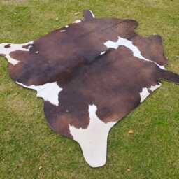 Genuine Black & White Tri-Color Cowhide Rugs - Brazillian For Living Room Real Hair-On Floor Area - thumbnail 4