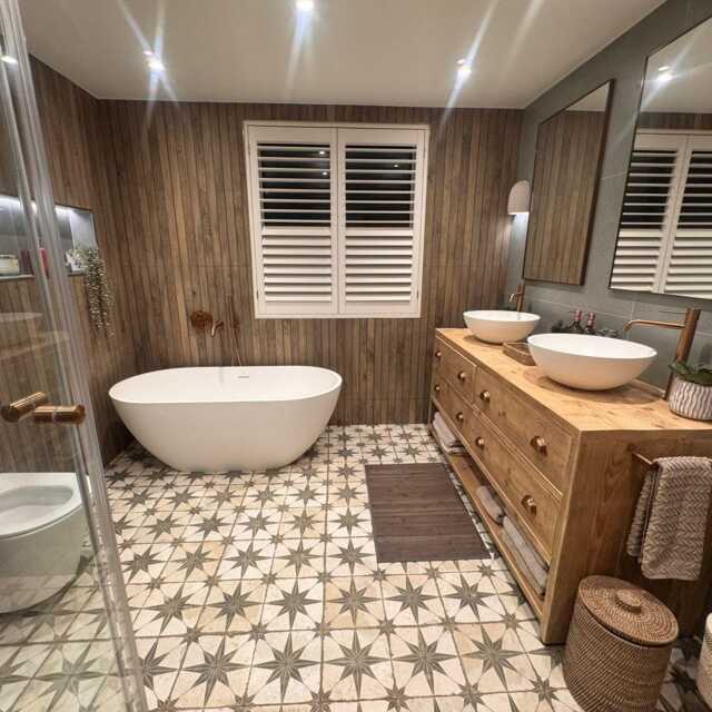 Reclaimed Timber Vanity Unit, Custom Made Bathroom Furniture, Handmade Solid Wooden With Drawers - image 1