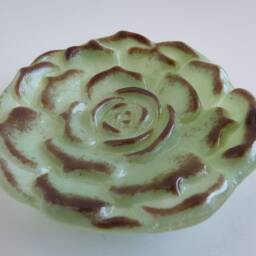 Green & Plum Fused Glass Succulent Dish By Bprdesigns - thumbnail 2