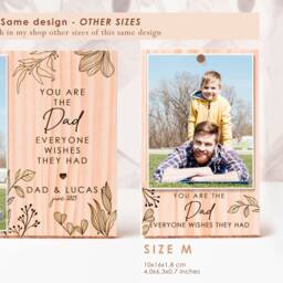 Fathers Day Gifts, You Are The Dad That Everyone Wishes They Had, Personalized Engraved Photo Frame, Birthday Gifts For Dad, Picture Frame - thumbnail 3