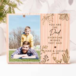 Fathers Day Gifts, You Are The Dad That Everyone Wishes They Had, Personalized Engraved Photo Frame, Birthday Gifts For Dad, Picture Frame