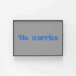 No Worries Print, Australian Slang Wall Art, Great Gift Idea For An Aussie Or A Friend, Terminology, Home Print - thumbnail 3