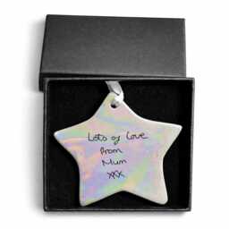 Christmas Remembrance Gift - Memorial Funeral Gifts in Memory Xmas Tree Decoration Actual Handwriting Writing - thumbnail 4