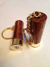 Holland & Solid Dark Oak Wood Keyrings X 2