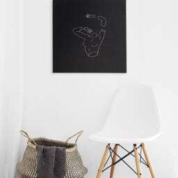 Canvas Embroidery Minimalist Art Decor Womens Body Canvas Poster Wall Hanging Custom Picture Single Line Living Room - thumbnail 2