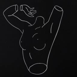 Canvas Embroidery Minimalist Art Decor Womens Body Canvas Poster Wall Hanging Custom Picture Single Line Living Room - thumbnail 3