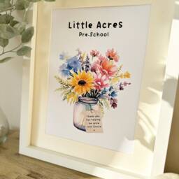 Gift For Preschool, Nursery Leaving Gift From Child, Preschool Teacher, Leaving Print, Foil Print, Preschool - thumbnail 3