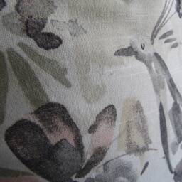 Exotic Bird Pillow Cover Floral Print Cotton Toss - thumbnail 4