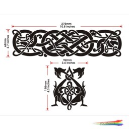 Celtic Knot Stencil, For Walls, Art & Furniture. St87 - thumbnail 2