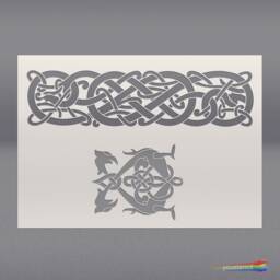 Celtic Knot Stencil, For Walls, Art & Furniture. St87 - thumbnail 3