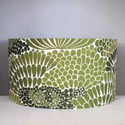 Handmade Blue Floral Fabric Lampshade, Vintage, 20cm To 45cm Diameters , Ceiling Or Lamp Base - thumbnail 4