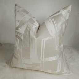 Decorative Abstract Modern Design - Harlequin Asuka Moonstone Luxury Cushion Cover For Sofa Bed Chair - thumbnail 2