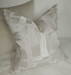 Decorative Abstract Modern Design - Harlequin Asuka Moonstone Luxury Cushion Cover For Sofa Bed Chair - thumbnail 1