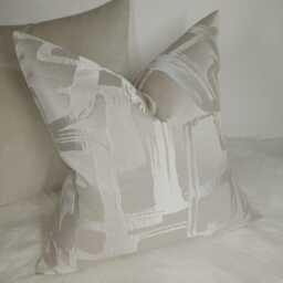 Decorative Abstract Modern Design - Harlequin Asuka Moonstone Luxury Cushion Cover For Sofa Bed Chair - thumbnail 3