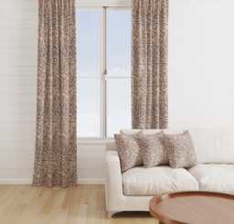 Custom Made William Morris Willow Bough Rust Blackout Lining Curtains 3 - thumbnail 1