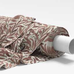 Custom Made William Morris Willow Bough Rust Blackout Lining Curtains 3 - thumbnail 2