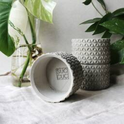 Geometrical Concrete Planter - Handmade Desk Organiser - thumbnail 3