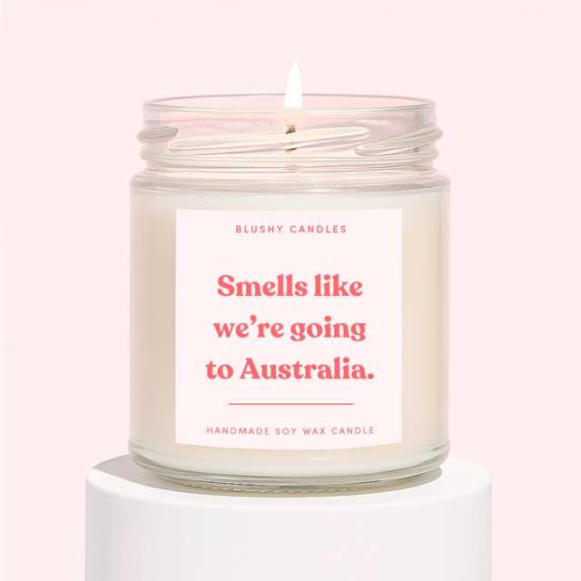Australia Gifts - We're Going To Surprise Candle Trip Reveal - image 1