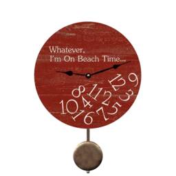 Personalized Red Whatever Clock - Rustic Who Cares Clock - thumbnail 2