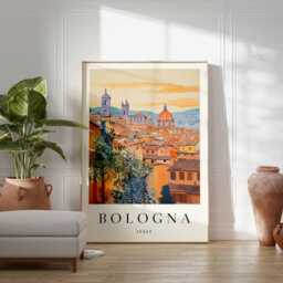 Bologna Italy Poster Vintage Travel Art Print - thumbnail 3