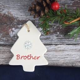 Brother Christmas Tree Decoration, Decoration For Brother, Xmas - thumbnail 3