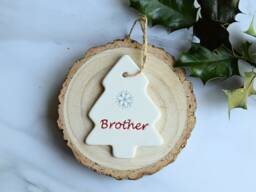 Brother Christmas Tree Decoration, Decoration For Brother, Xmas - thumbnail 1