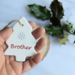 Brother Christmas Tree Decoration, Decoration For Brother, Xmas - thumbnail 2