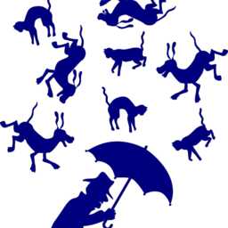 Raining Cats & Dogs Decal, Funny Pet Wall Art, Cat Dog Sticker, Vet Clinic Decor, Animal Lover Gift, Veterinarian Office - thumbnail 2