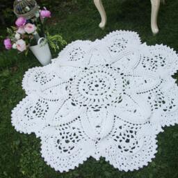 Crochet Lace Rug 52 - thumbnail 3