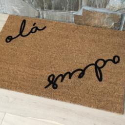 Ola Adeus Coir Doormat Portuguese Welcome Mat - thumbnail 2