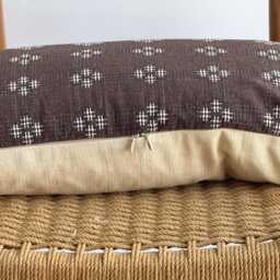 Hmong Woven Lumbar Pillow Cover Purple Boho Home Decor - thumbnail 3