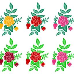 Wall Decal Rose, Flower Wall Sticker, Floral Vinyl Stencil, Decoration - thumbnail 3