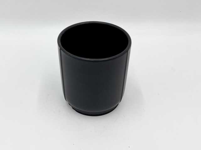 Black Ceramic Pot, 9cm, Indoor Plant Pot - image 1