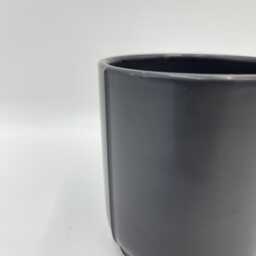Black Ceramic Pot, 9cm, Indoor Plant Pot - thumbnail 3