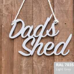 Dad's Shed Metal Sign - Personalised Door Plaque 3mm Steel Wall Decor Handmade UK - thumbnail 3