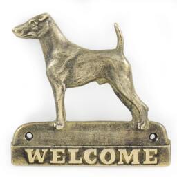 Foxterrier, Dog Welcome, Hanging Decoration, Limited Edition, Artdog - thumbnail 2