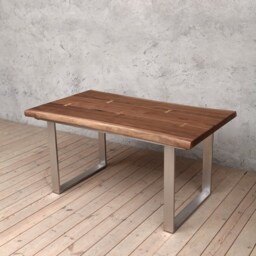 Dell Extendable Live Edge American Walnut Dining Table - thumbnail 2