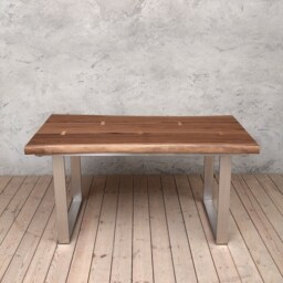 Dell Extendable Live Edge American Walnut Dining Table - thumbnail 3