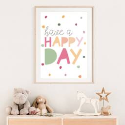 Girls Nursery Prints, Bedroom Wall Art, Quotes, Muted Colours, Playroom Prints - thumbnail 3